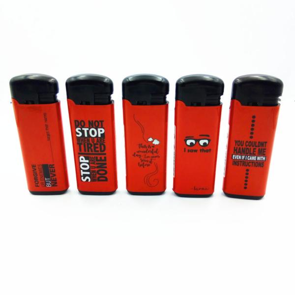 Torch Dongyi Electric Windproof Lighter with ISO9994 Dy-F008 High Sale 6.8*2.78*1.3CM