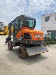 6ton Used Doosan Wheel Excavator Hyundai DX60 Digger Machine