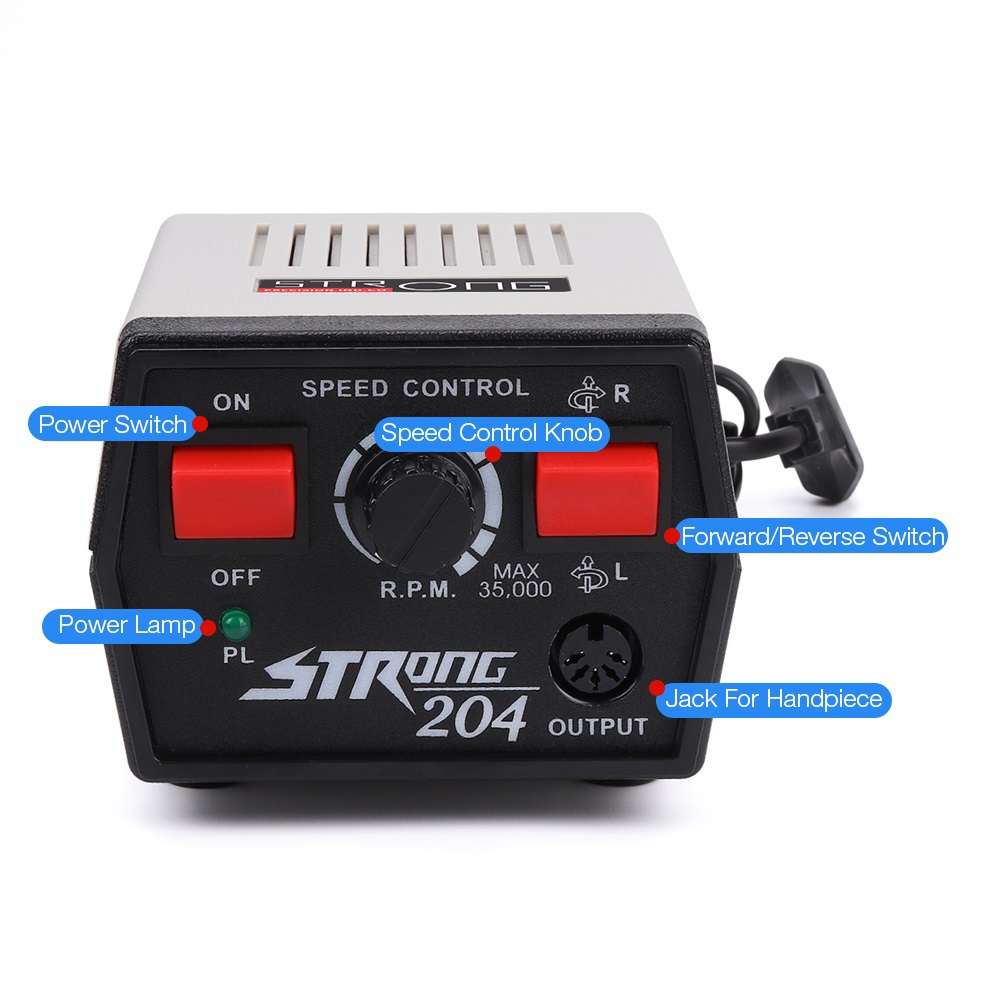65W Table Top Grinder Polisher Drill With 102L Electric Micro Motor 35000rpm