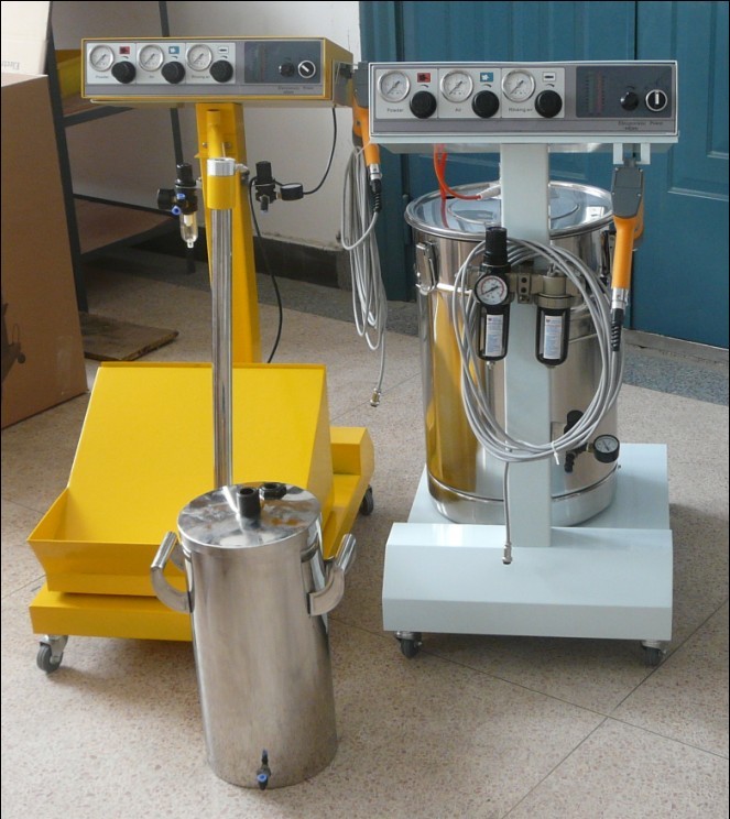 220VAC 110VAC Portable Powder Coating Machine / Powder Coating Gun Machine