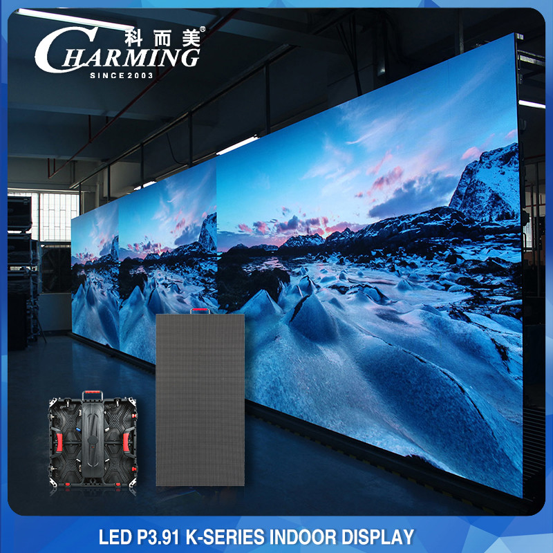 P3.91 Rental Indoor Full Color Giant LED Video Wall Display 500x1000mm