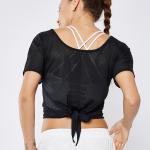 New Arrival Women Short Sleeve Body Shaping Cool Dry Exercise Running Sports T