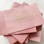 Waterproof Candle Label Printing Cards Velvet Square Cards For Holiday