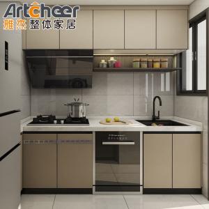Wholesale Complete Plywood PVC Kitchen Cabinet with Modern Black Island Design made in by KingV from china suppliers