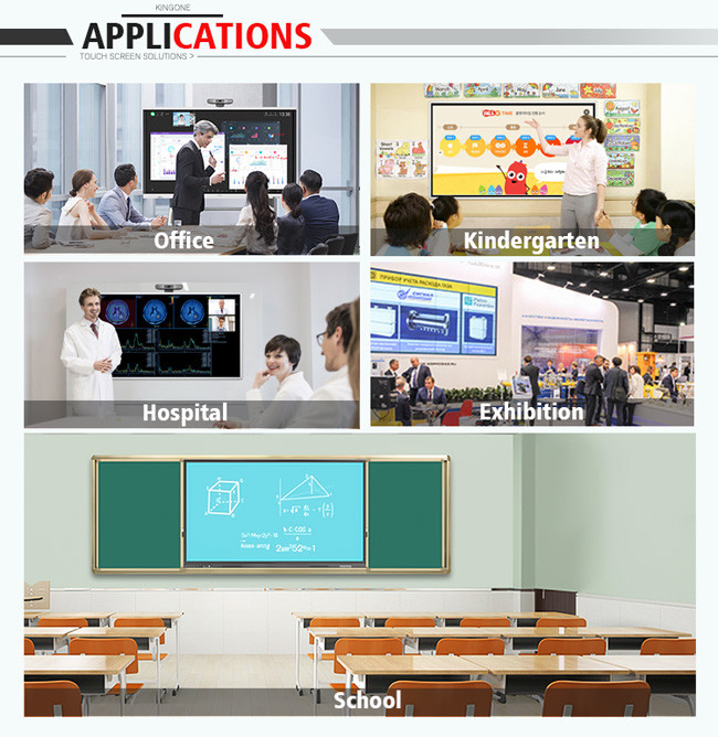 UHD 55 Inch Touch Screen Display Interactive Whiteboard Video Conferencing