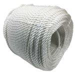 White Color 3 Strand Nylon Rope Twist Nylon Marine Rope 32mm Diameter