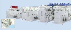 Wholesale HAINA 85% Efficiency Full Automatic Baby Diaper Production Line With Stacker from china suppliers