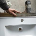 600MM Vanity Top Bathroom Sink Countertop Glaze Smooth Double Vessel
