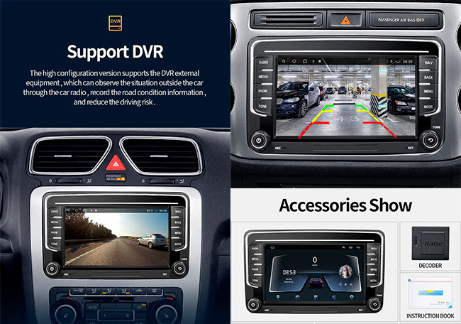 2Din VW Car Radio Passat B6 Android Multimedia Android 10 Vw Golf Radio Ai Voice Contro