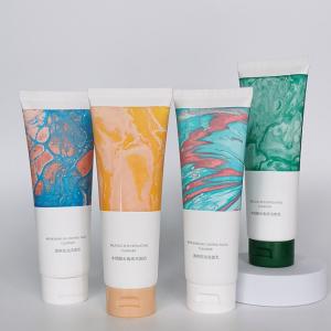 Wholesale 100ml Green Squeeze Tube Offset Printing Cosmetic Container with Screw Flip TOP Recycled Bioplastic Tube from china suppliers