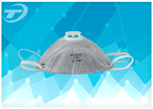 Respirator Non Woven Disposable Face Mask With Valve And Wrinkle EN149 Certificated