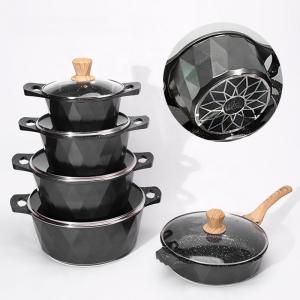 Wholesale Wholesale 12 PCS Aluminium Cooking Pot Set Non-stick Ollas Soup Pot Frying Pan Sets For Kitchen from china suppliers
