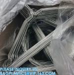 Laundry Hanger, Metal Wire Hanger Disposable Galvanized Coat Hanger White Hanger