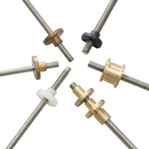 Wholesale 3D Printer Accessories T8 Trapezoidal Screw Lead Screw Nut Length Customized from china suppliers