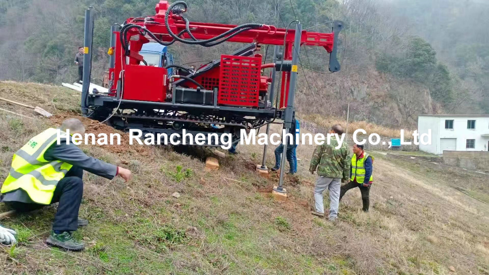280m Depth Rock Drilling Machine Air DTH Water Well Bore Hole Drilling Rig