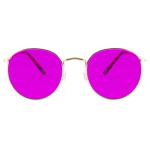 Round Retro Sunglasses Men Women Vintage Small Circle Ligth Therapy Sun Glasses