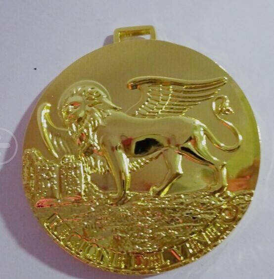 medal, award, medallion, emblem, medals, Enamel Medal Antique Silver Plating