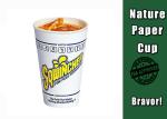 Colorful Food Grade Recyclable Paper Cups With Lids For Hot / Cold Drinks