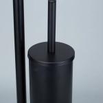 21*18*67cm Durable Type Bathroom Stand Steel Bamboo Toilet Paper Holder And