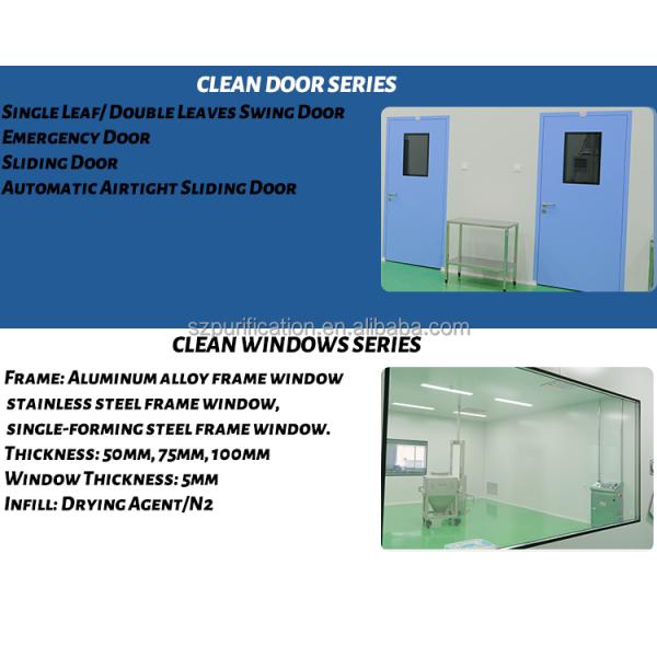 Cleanliness Biological Modular Cleanroom HVAC System Laboratory Clean Room