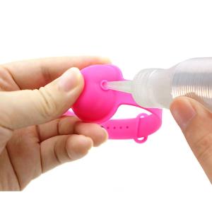 Wholesale Liquid Silicone Hand Sanitizer Dispenser Bracelet Wristband For Adult Kids from china suppliers