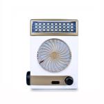Hotel Household Solar Powered Outdoor Fan With Led Light