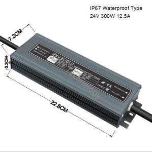 Wholesale 24V 300W Waterproof LED Power Supply IP67 12.5A For Washing Wall Light from china suppliers