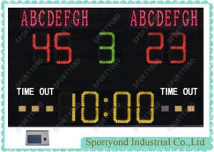 Wholesale Wireless Water Polo Scoreboard With Led Team Name Display Green / Yellow from china suppliers