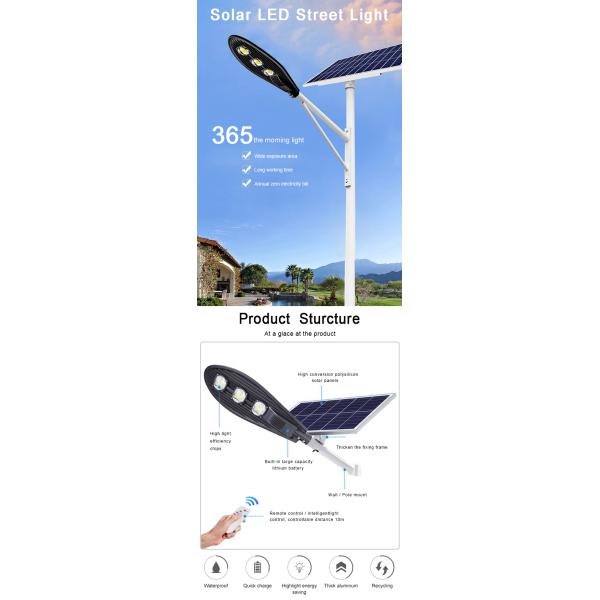 300W Adjustable Slip Fitter Mount Outdoor Commercial Parking Light Solar Flood Light with Photocell