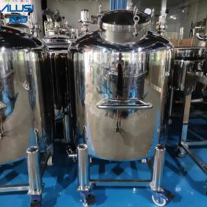 Wholesale Vertical Chemical Storage Tank 304 Sanitary Stainless Steel Mobile Sealed from china suppliers