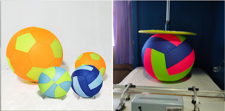 Sports Toy Colorful Fabric Ball Inflatable Pvc Toy Ball Football