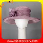 Elegant fancy Church sinamay hats for ladies ,Sinamay wide brimhats
