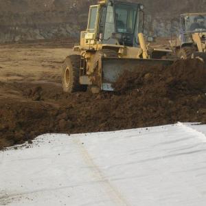 Wholesale PET Polyester Long Fibers Nonwoven Needle Punched Polyester Geotextile Non-Woven Geotextile For Road Covering from china suppliers