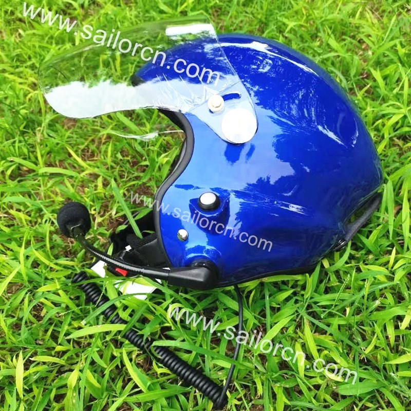 Noise cancel PPG helmet with full headset EN966 certificated Paramotor helmet China supplier