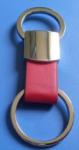 New fashion red Leather Key Holders with key rings OEM service offer