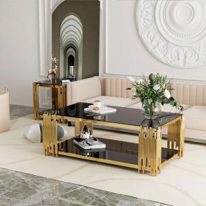 Wholesale Modern Stainless Steel Marble Hotel Lobby Square Coffee Table from china suppliers