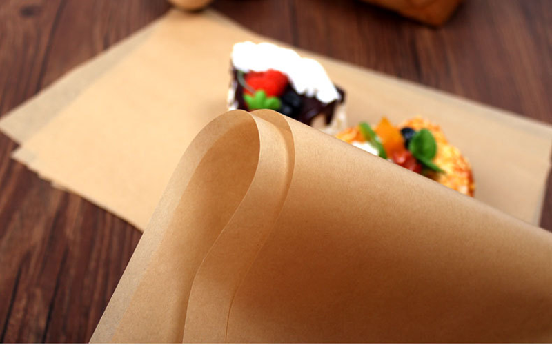 Solvent Free Silicone Oil Coated Craft Silicone Baking Paper Sheets For Non Stick Food Grade Baking