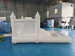 Customized Inflatable White Wedding Bouncy Castle Jumping House For Wedding