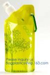 Solid Flexible Water Bottle Carabiner, Foldable Water Bottles Water Pouch