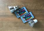 Shopping Mall RGB 3 Watt LED Spot Bulbs With Remote Control 16 Colors 24 Keys