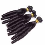 Indian Funmi Human Hair Spring Curly Virgin Hair Weave Natural Color Hair