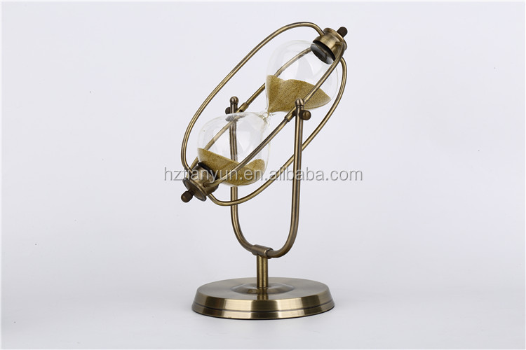 Blown Vintage Hourglass Sand Clock 5 Minute - 60 Minute Folk Art Style