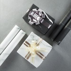 Wholesale White Black Marble Effect Gift Wrap Paper Roll 72cmx52cm OEM For Gift Decoration from china suppliers