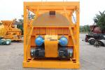 Twin Shaft Forced Tractor Mounted Cement Mixer High Discharging Speed Durable