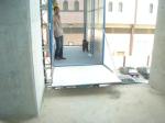 Blue Cage Of Construction Hoist Elevator , Building Lifting Machine