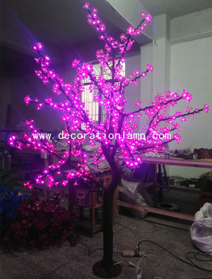 artificial trees with lights