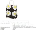personalized custom paper hair extension carrier shopping bag luxury party