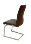 Washable Restaurant Dining Chairs Guestroom Use Elegant Textured PU Shell