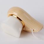 Mild Fiber Pore Charcoal Face Brush Fiber Hair Wooden Handle Easy Operating