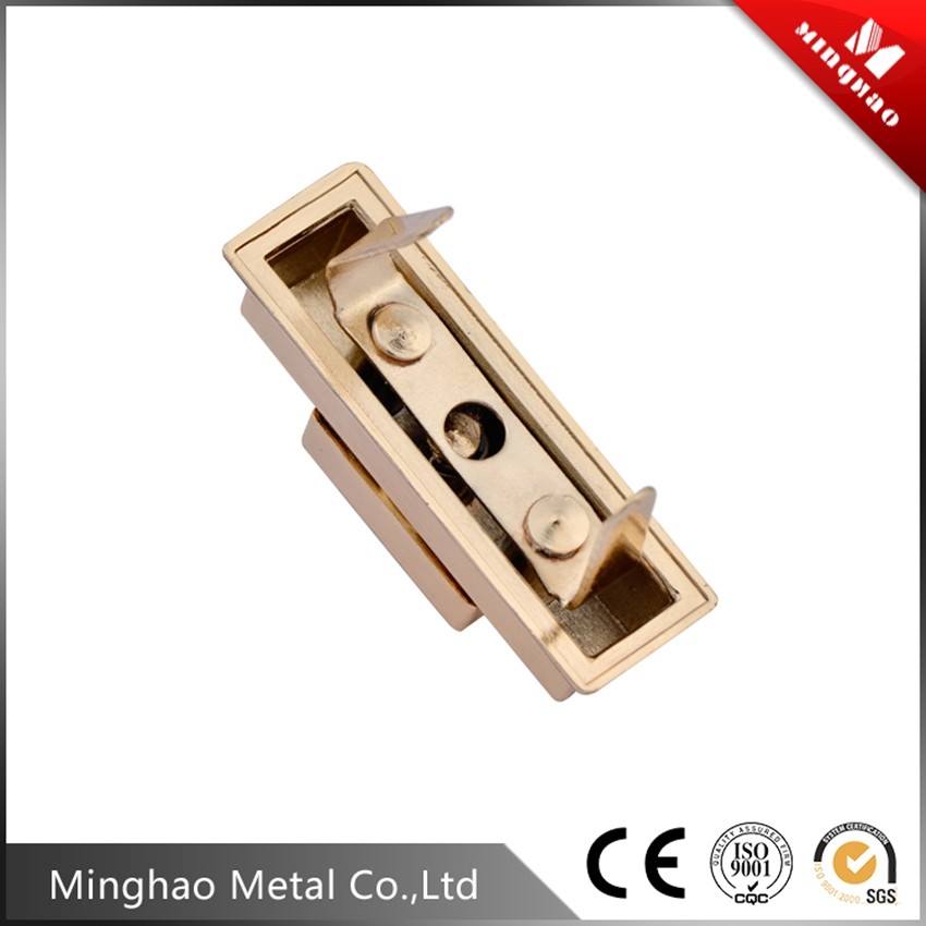 High quality handbag square turn lock for bag parts,51.74*21.73mm,Zinc alloy square lock